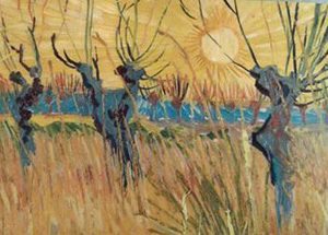 Particolare da Vincent Van Gogh, Gelsi potati al tramonto, 1888, Otterlo, Kroller-Muller Museum, The Netherlands