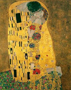 Particolare da Il bacio di Gustav Klimt,1907-08, Österreichische Galerie Belvedere di Vienna 