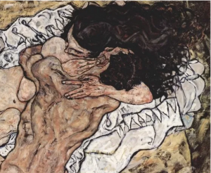 Egon Schiele, L'abbraccio, 1917
